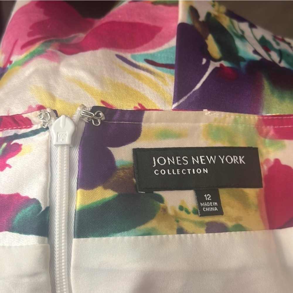 COPY - Pencil Skirt Jones New York Floral Print/zipper Size 12 …